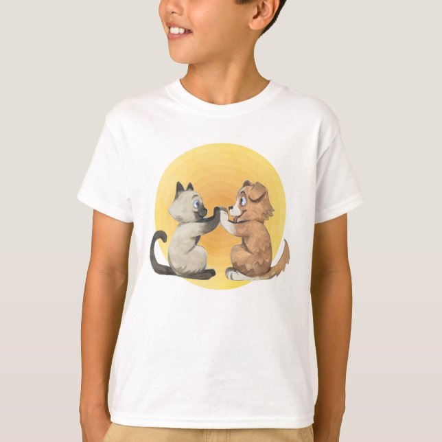 Camiseta Melhor Amigo do Cão e Gato (Frente)