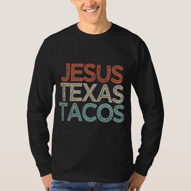 Camiseta Melhor Amigo Engraçado Presente Jesus Tacos do Tex (Frente)