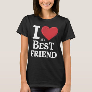 Camiseta Melhor Amigo para Amizade Nunca Bestie BFF Esquadr