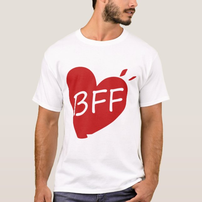 Camiseta Melhor Amigo para Camisa-T - Correspondência BFF (Frente)
