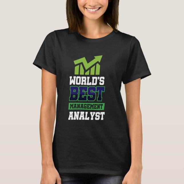 Camiseta Melhor Analista de Gerenciamento do Mundo (Frente)