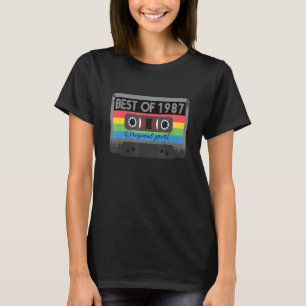 Camiseta Melhor Aniversário Da Cassete Vintage De 1987