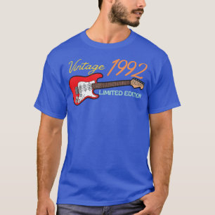 Camiseta Melhor aniversário de 30 anos de amantes de violão