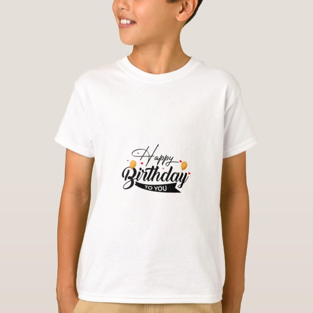 Camiseta Melhor aniversário feliz (Frente)