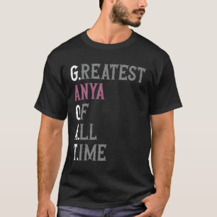 Camiseta Melhor Anya de todos os tempos GOAT Anya