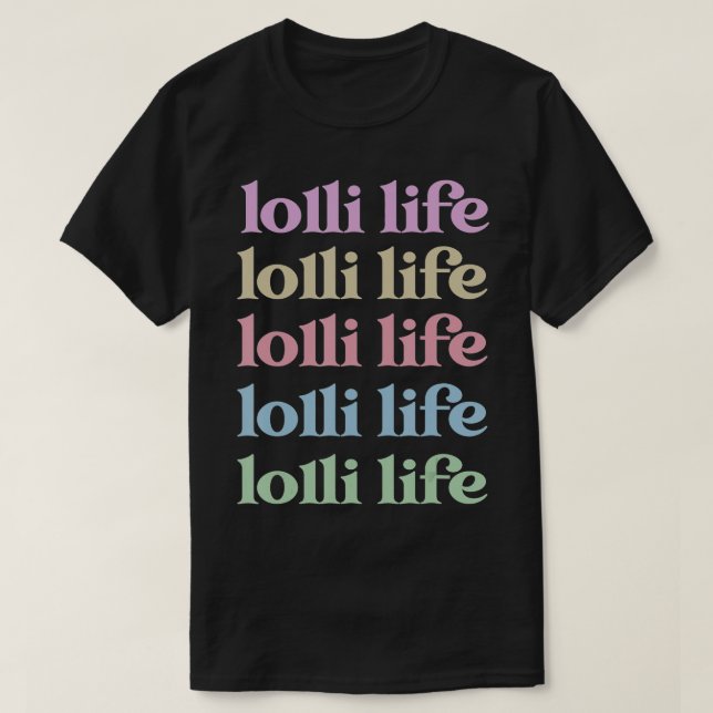 Camiseta Melhor Apreciação da Avó Lolli Avó (Frente do Design)