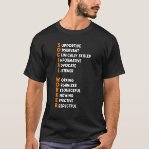 Camiseta Melhor Apreciação do Trabalhador Social Trabalhado