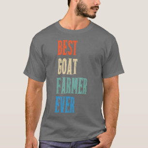 Camiseta Melhor Aquecedor de Caprinos Alguma Vez Retrô