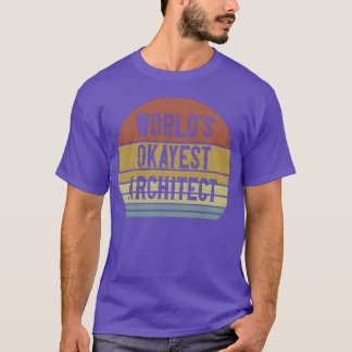 Camiseta Melhor Arquiteto do Mundo retrô anos 70