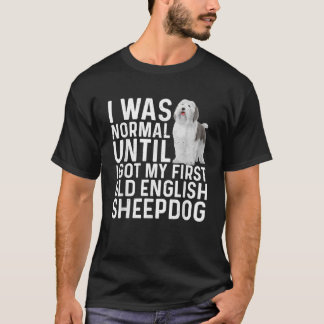 Camiseta Melhor Arte de Cão de Ovelha do Inglês Antigo Para