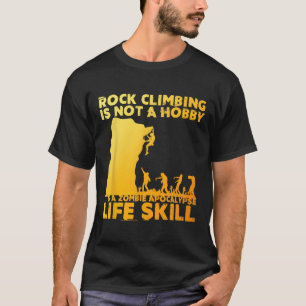 Camiseta Melhor Arte de Escalada em Rocha para Homens e Mul