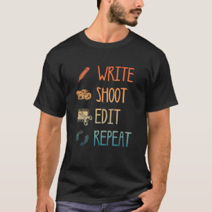 Camiseta Melhor Arte de Realizador de Filmes Para Homens Mu