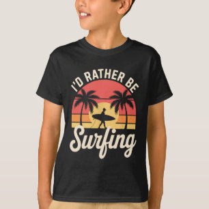Camiseta Melhor Arte de Surf para Homens Mulheres Surfista