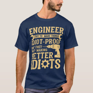 Camiseta Melhor Arte Do Engenheiro Para Mulheres Engenharia