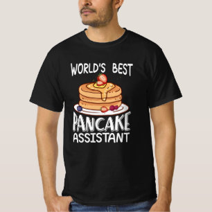 Camiseta Melhor assistente de panquecas do mundo