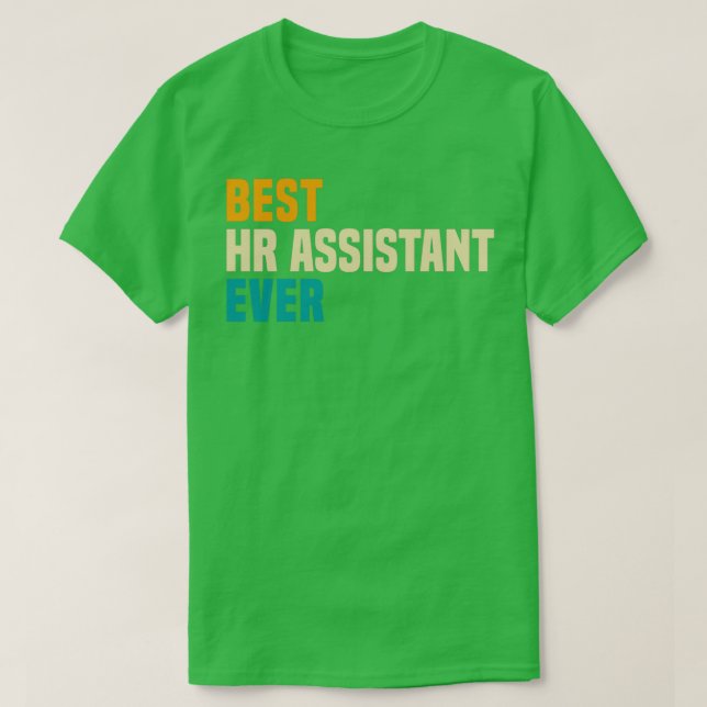 Camiseta Melhor Assistente Hr Ever 2 (Frente do Design)
