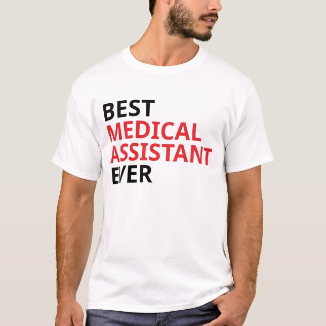 Camiseta Melhor Assistente Médico Nunca (Frente)