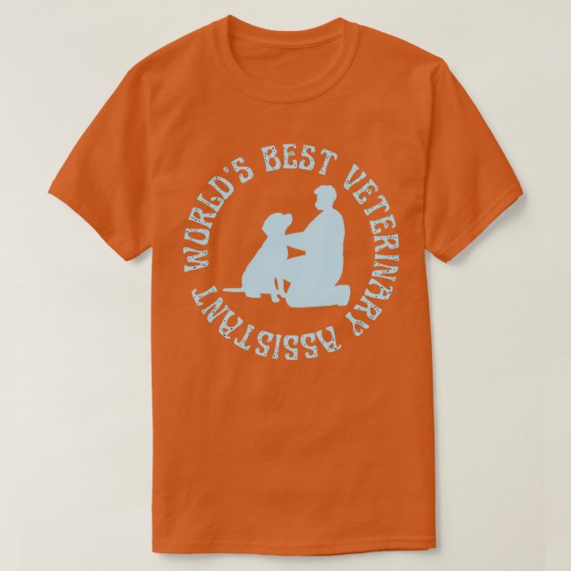 Camiseta Melhor assistente veterinário assistente de veteri (Frente do Design)
