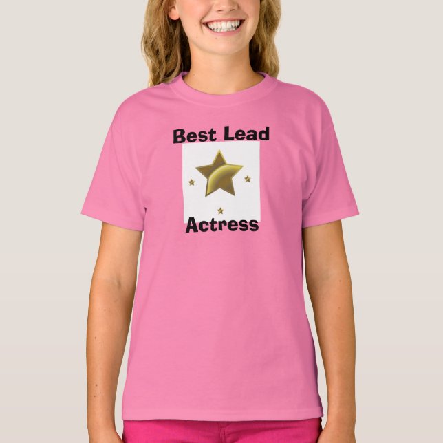 Camiseta Melhor Atriz de chumbo (Frente)