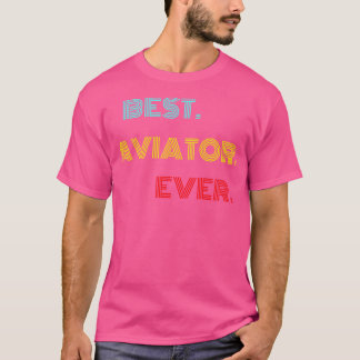 Camiseta Melhor Aviador de sempre com fonte retroativa Vint