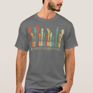 Camiseta Melhor Avó Alguma Vez De Violão Engraçado Guitaris
