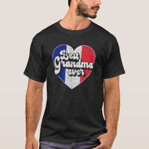 Camiseta Melhor Avó Alguma Vez França Bandeira Avó Francesa