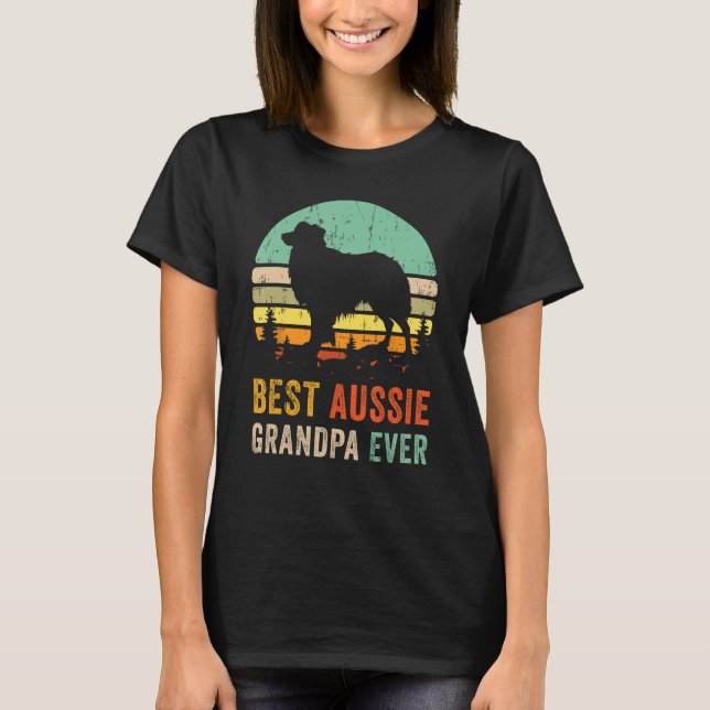 Camiseta Melhor Avô Alguma Vez Gift Aussie Dog Pai (Frente)