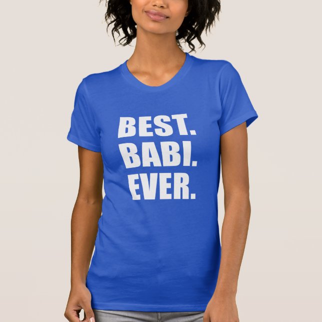 Camiseta Melhor Avó Babi Tcheca (Frente)