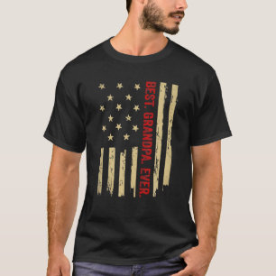 Camiseta Melhor Avô, Bandeira Americana Orgulhosa Avô Fath