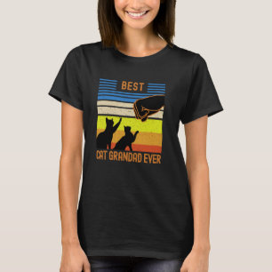 Camiseta Melhor Avô de Gato de Todos os Tempos Soco para o
