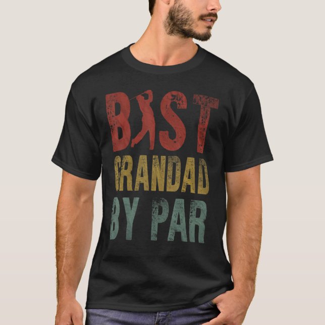 Camiseta Melhor Avô De Par Dia de os pais Vovô Golf Golfi (Frente)