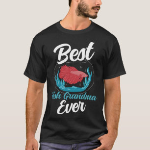 Camiseta Melhor Avó de Peixes Aquarista Aquário Água Salgad