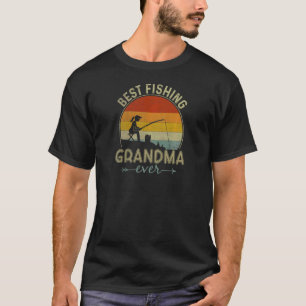 Camiseta Melhor Avó de Pesca Feminina Já Retro Dia das Mães