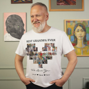 Camiseta Melhor Avô de Todos Fotos Personalizadas Nome dos