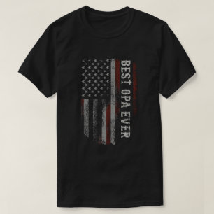 Camiseta Melhor Avô de Todos os Tempos Bandeira Americana V