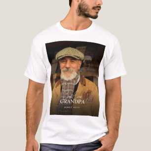 Camiseta Melhor Avô de Todos os Tempos Desde 20XX Foto Simp