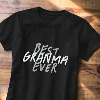 Melhor Avó de Todos os Tempos Moderno Grunge Preto