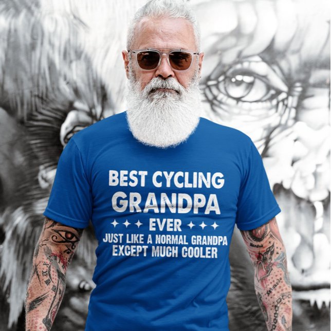 Camiseta Melhor Avô Dia de os pais De Ciclismo Avô (Criador carregado)
