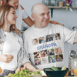 Camiseta Melhor Avô do Mundo | Foto Collage T-Shirt<br><div class="desc">Netos únicos A camiseta de colagem de fotos de 12 faz o presente perfeito para qualquer avô,  com texto que diz 'WORLDS BEST GRANDMA' e OS NOMES DE GRANDES CRIANÇAS. Os estilos de fonte,  tamanhos e cores de fundo editáveis podem ser alterados clicando no link personalizar depois de personalizar.</div>