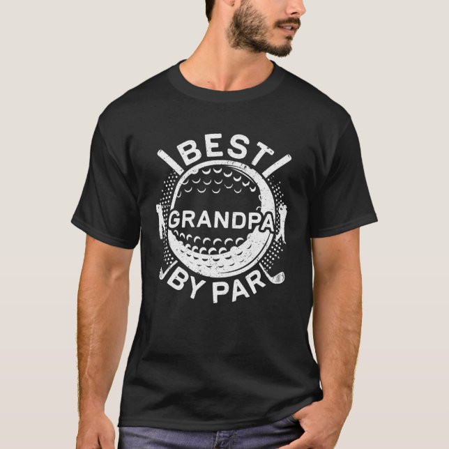 Camiseta Melhor Avô Do Par Golf Dia de os pais (Frente)