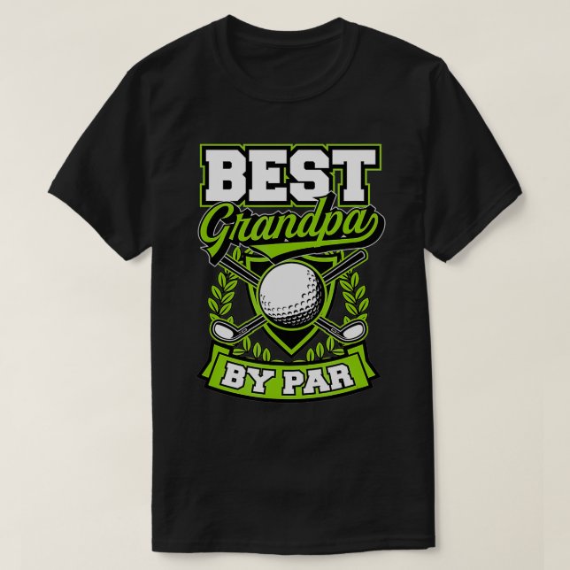 Camiseta Melhor Avô Do Par Golfing Avô (Frente do Design)