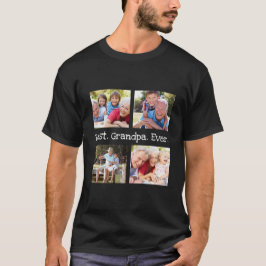 Camiseta Melhor Avô Ever 4 Fotocolagem Diversão Keepsasasas