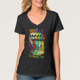 Camiseta Melhor Avó Ever Skull Tie Dye Hippie Dia de as mãe