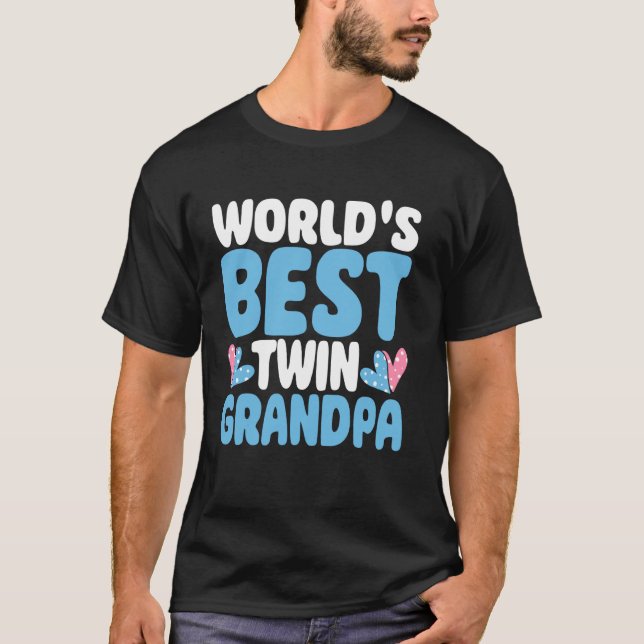 Camiseta Melhor avô gêmeo do mundo (Frente)