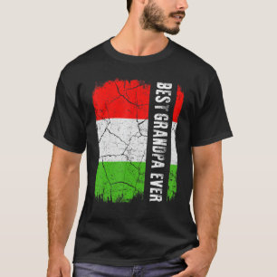 Camiseta Melhor Avô Húngaro De Bandeira