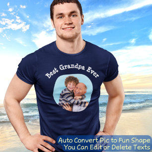 Camiseta Melhor Avô Já Enviou Sua Foto Da Família Quadrada