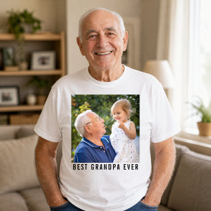Camiseta Melhor Avô Já Vovô E Foto De Bebê