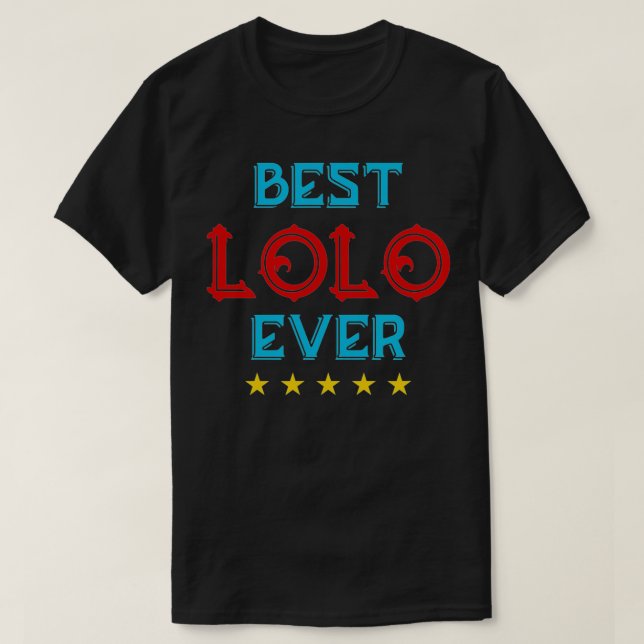 Camiseta Melhor Avô Lolo Ever Filipino (Frente do Design)