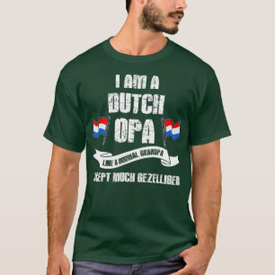 Camiseta Melhor Avô Neerlandês Opa Gezelliger Engraçado