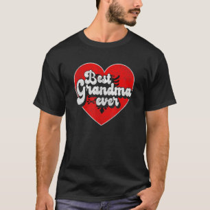 Camiseta Melhor Avó Nunca Albânia Bandeira Avó albanesa